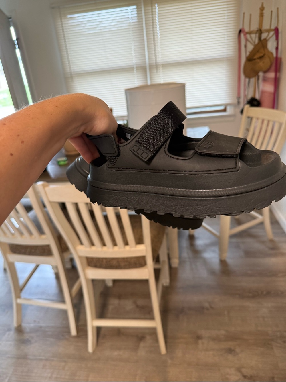UGG Black Platform Sandal - Women's